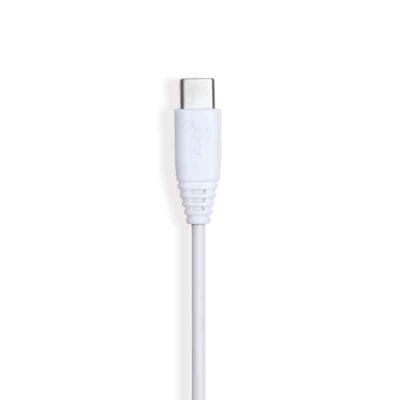 LADDKABEL 1 M USB-A TILL USB-C VIT GEAR