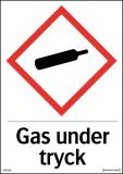 Kemisk märkningskyltar "gasbehållare"