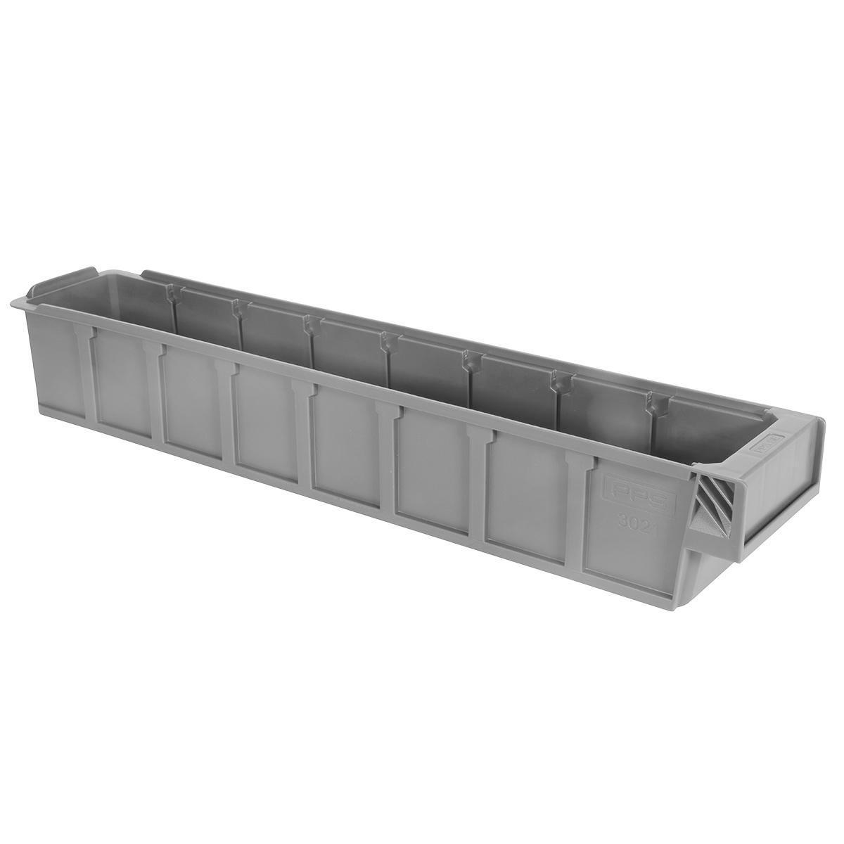 Lagerlåda PPS 30-serien - LAGERLÅDA 3021 GRÅ, 500X94X80 MM