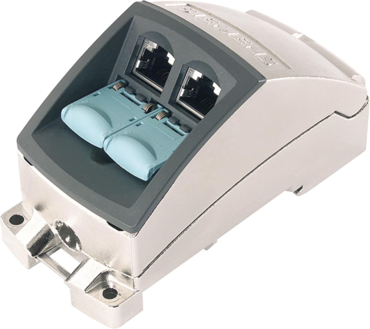 RJ45 kompletta Modularuttag IP40 - MOD UTTAG RJ45 2X100MB 6GK1901-1BE00-0AA1