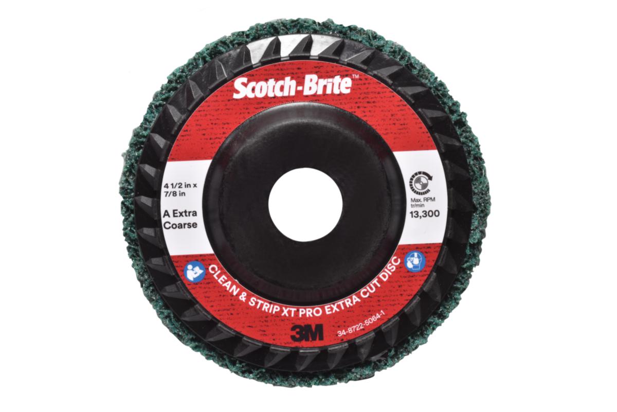 Grovrengöringsrondell 3M Scotch-Brite XT Pro Extra Cut RD - GROVRENGÖRARE SCOTCH-BRITE GRÖN A-XCRS 125X22MM