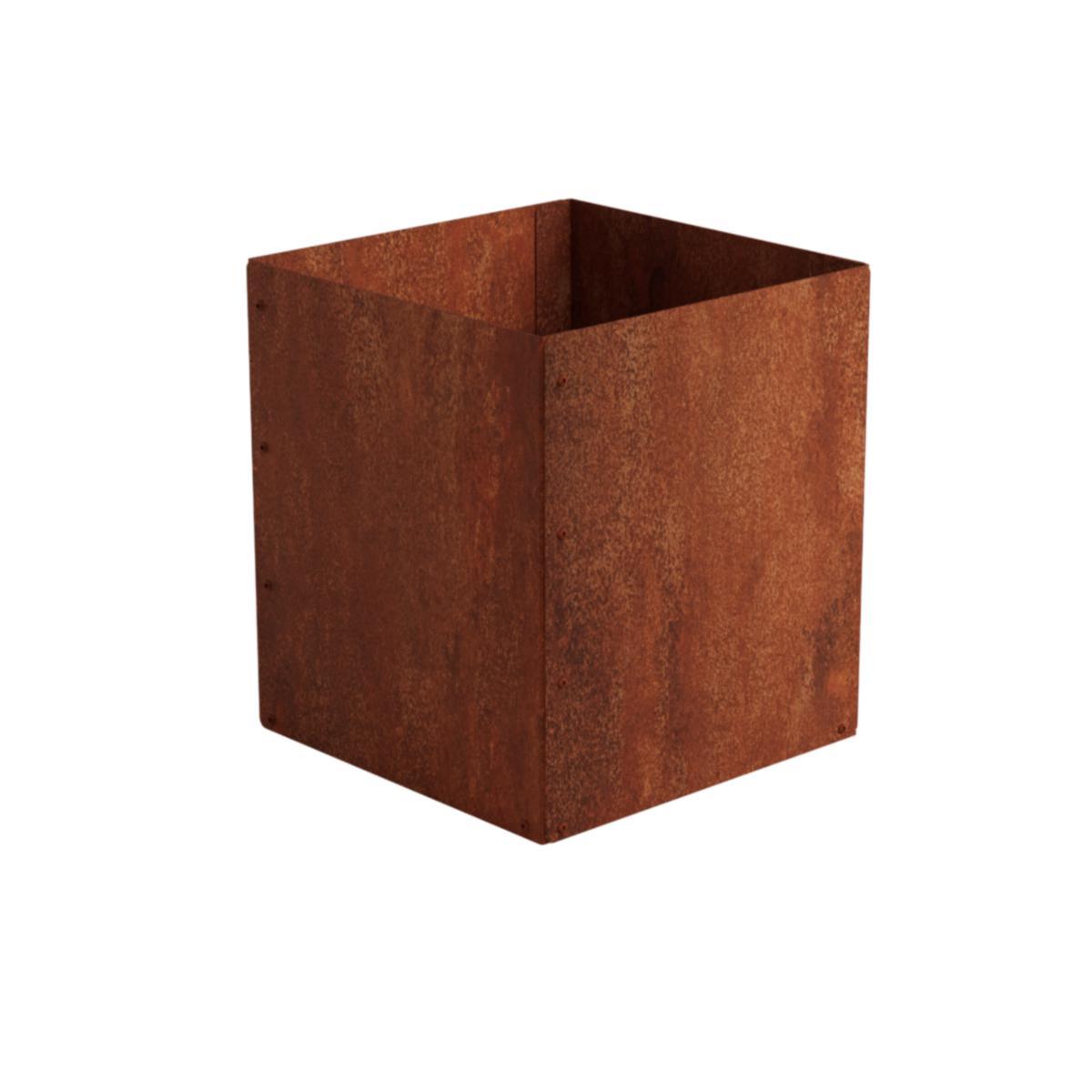 Blomkruka, Odla - BLOMKRUKA ODLA 35X35X40 CM T=1,5 MM CORTEN JABO