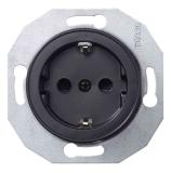 1-way socket, grounded and without frame, Renova