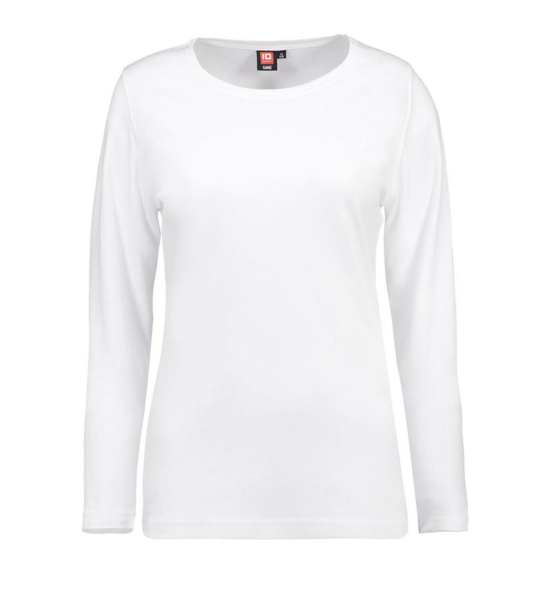 T-shirt ID Identity 0509 lång ärm dam - T-SHIRT LÅNGÄRMAD 0509-DAM ID VIT. XL