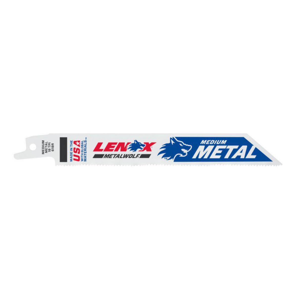 Reciprocating Saw Blade Lenox B618R - RECIPS B618R 6 X3/4X035X18 25/PK