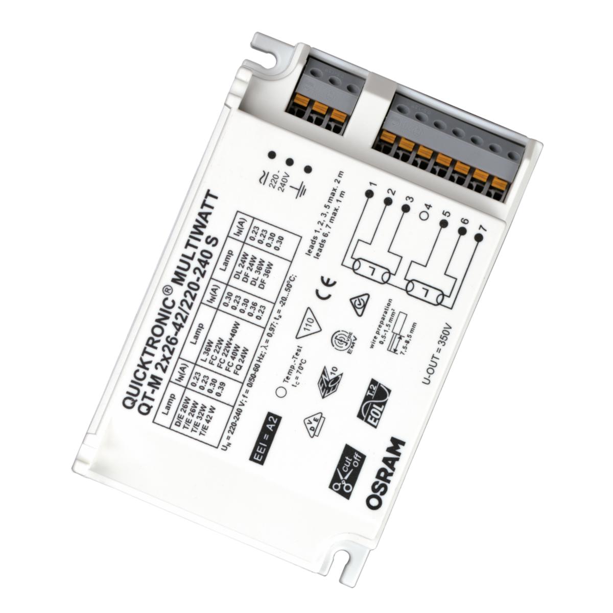 HF-don för kompaktlysrör tänd och släck - HF-DON QT-M 2X26-42W