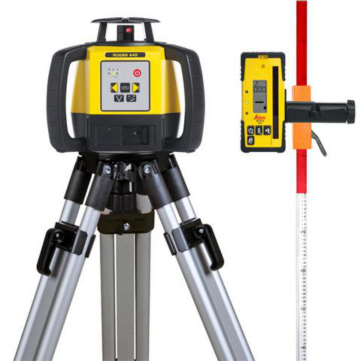 Rotationslaserpaket Leica Rugby 640 RE 160 - ROTATIONSLASERPAKET RUGBY 640 RE 160