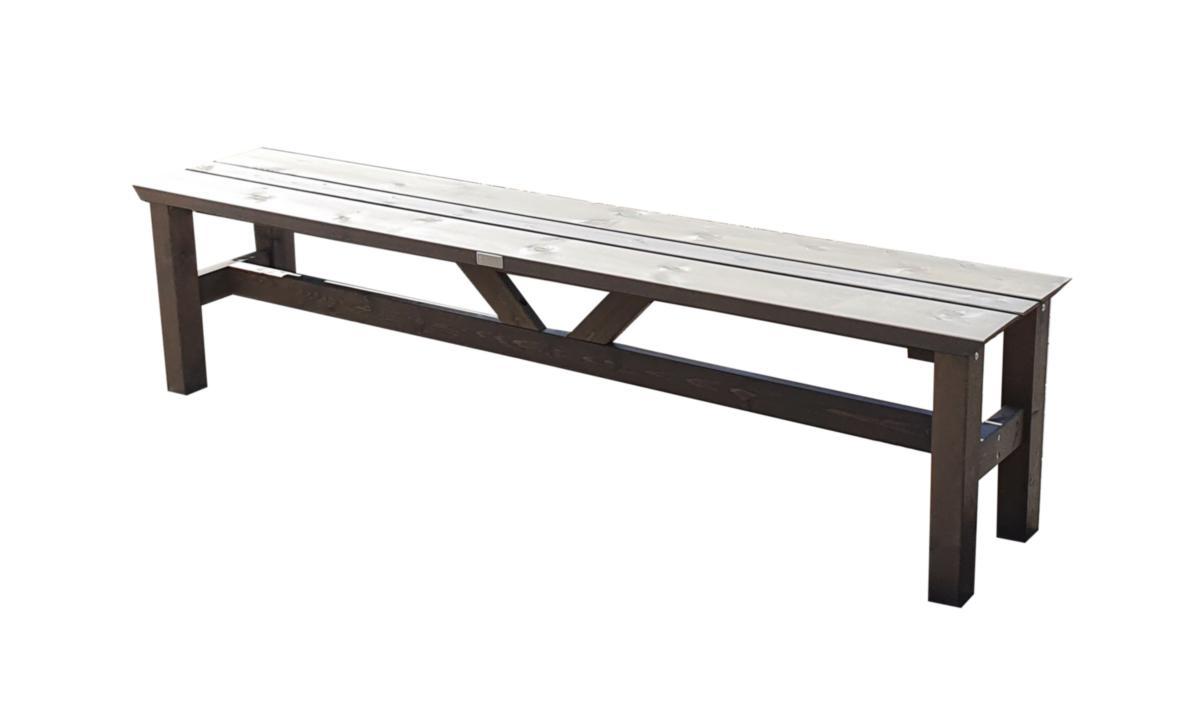 Trädgårdsbänk, Viking 190 - TRÄDGÅRDSBÄNK VIKING 190 CM GRÅ