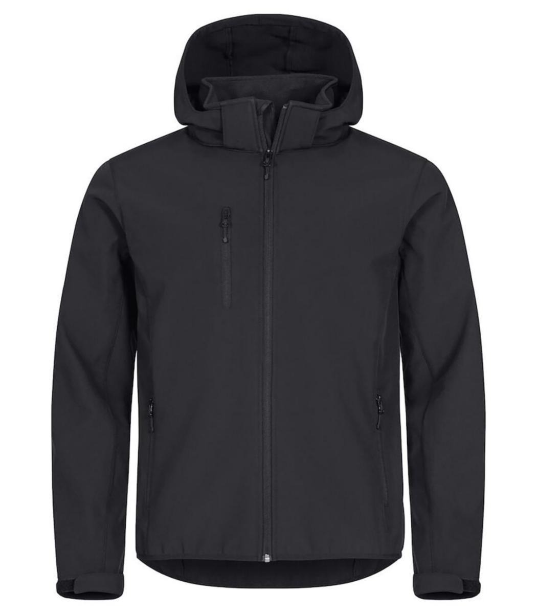 Softshelljacka Clique 0200912 - JACKA CLIQUE 0200912 CLASSIC SOFTSHELL HUVA SVART STL 5XL