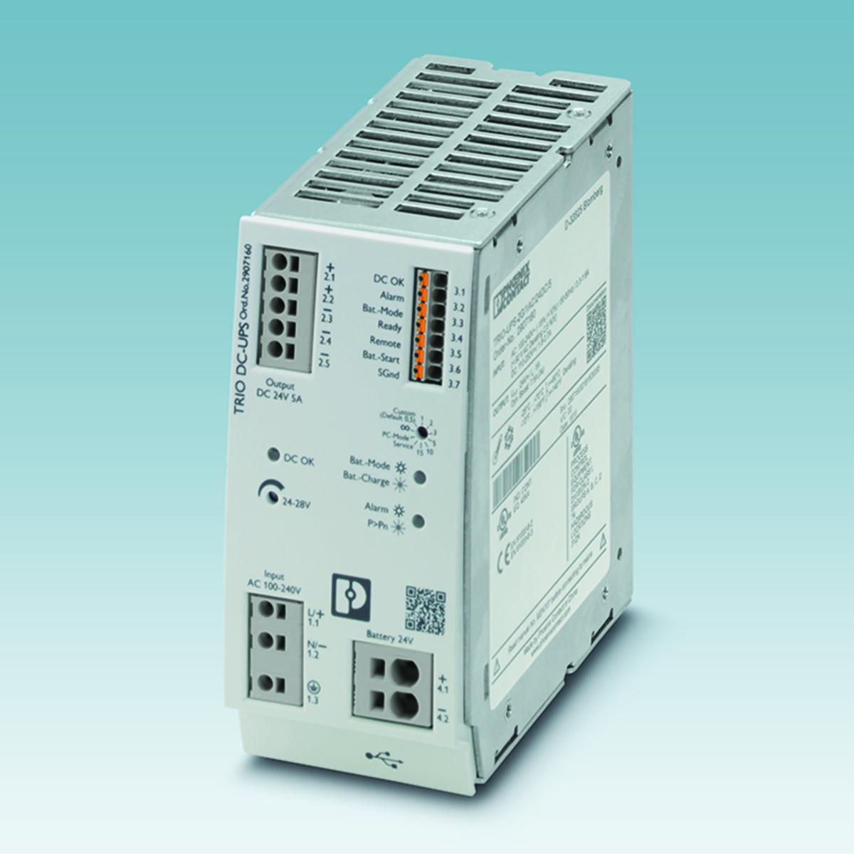 Avbrottsfri strömförsörjning TRIO Power - STRÖMFÖR 3-FAS OCH 24V/20A UPS TRIO-UPS-2G/3AC/24DC/20