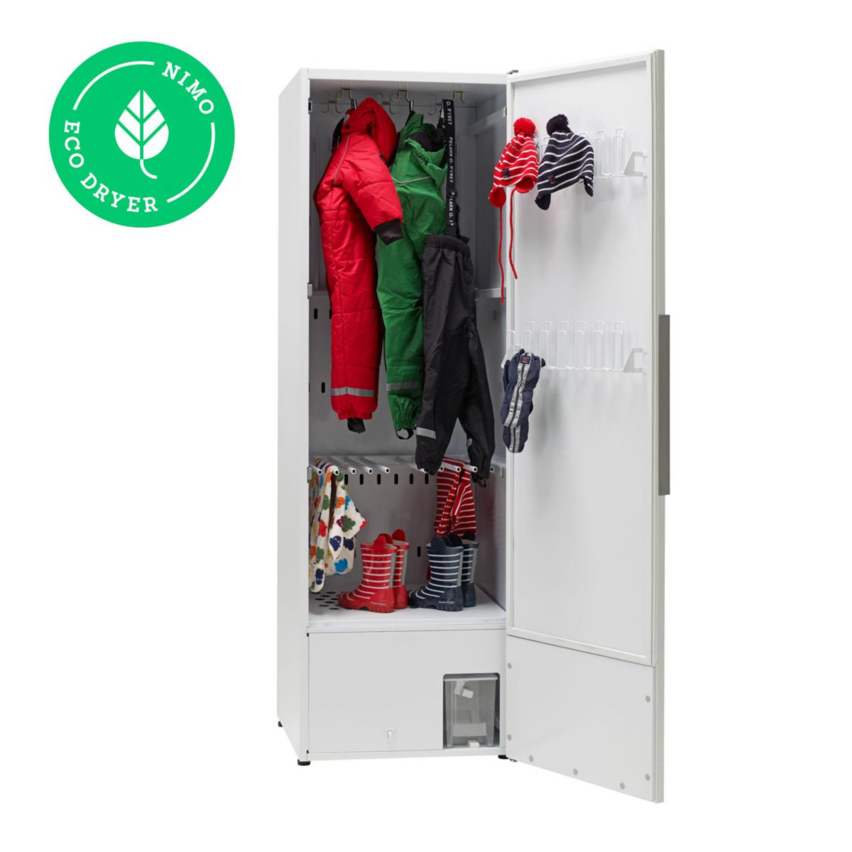 Torkskåp, ECO Dryer 2.0, inredning Extreme - TORKSKÅP ECO DRYER 2.0 HP VIT VÄNSTER EXTREME