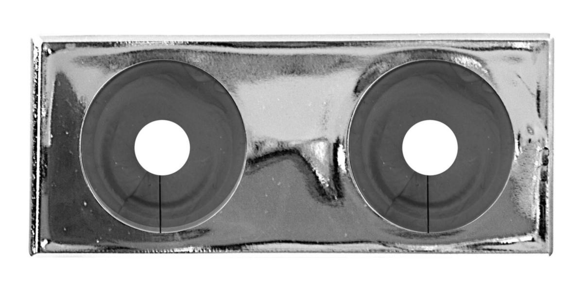 Vulkbricka Falu 51465, Faluplast - PIPE COVER 12-22MM 60CC CHROME WITH RUBBER MEMBRANE DIVIDABLE