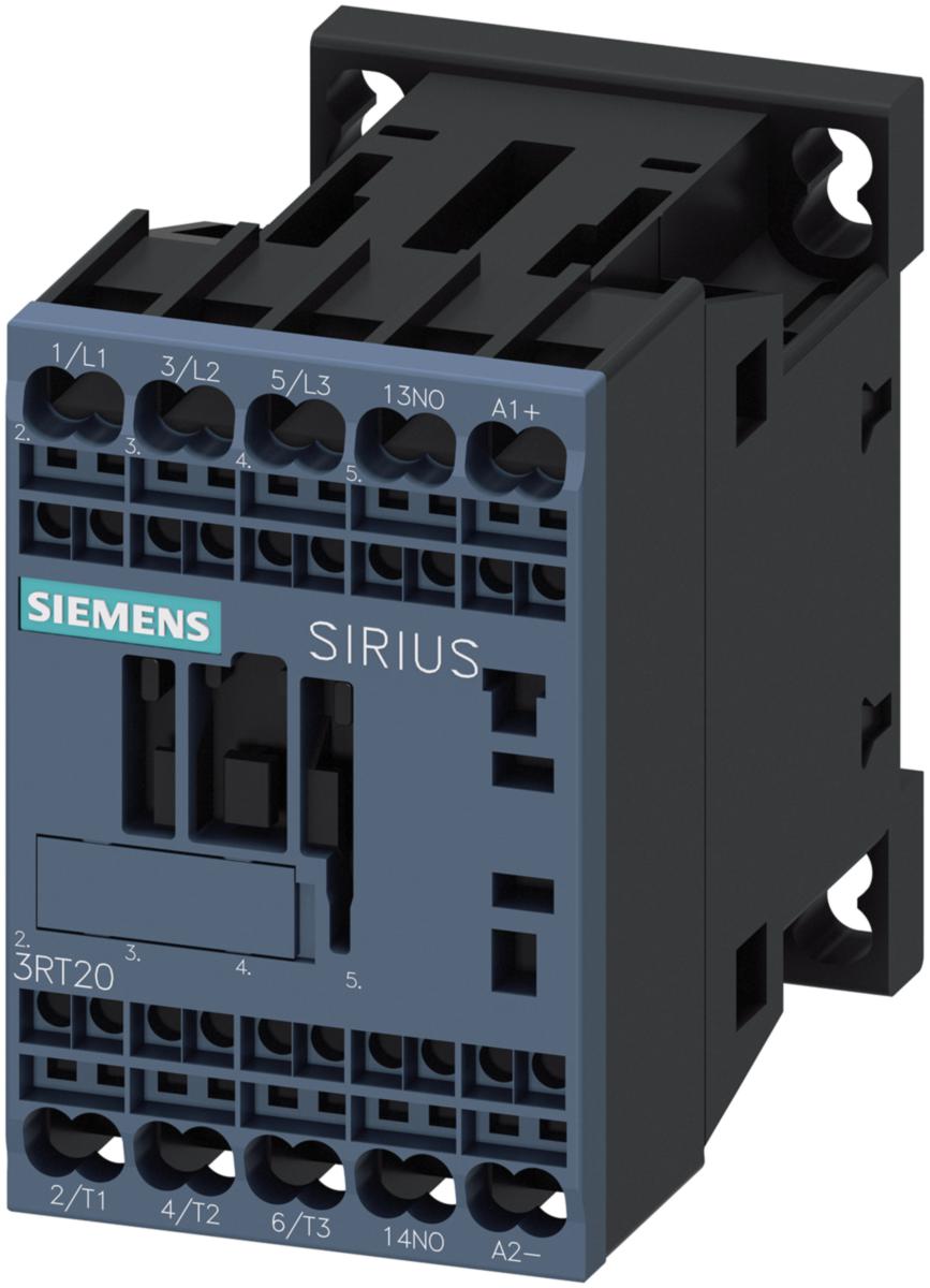 Kontaktor 3RT för järnvägsapplikationer - KONTAKTOR 3-P 5.5KW.110VDC 1NO 3RT2017-2KF41