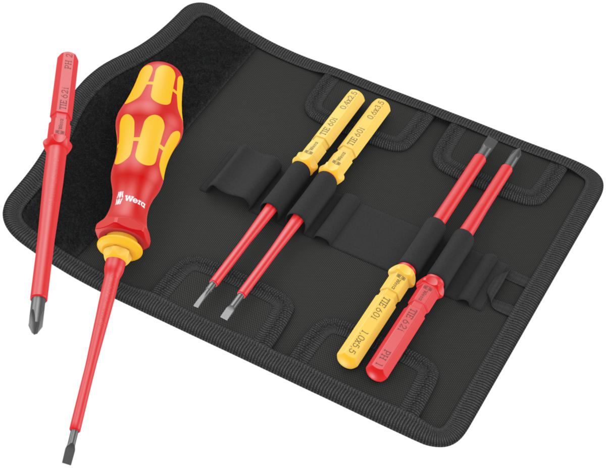 Elektrikermejselsats Wera Kraftform Kompakt VDE 7 Universal 1 Tie - ELEKTRIKERMEJSELSATS WERA KK VDE 7 UNIVERSAL 1 TIE