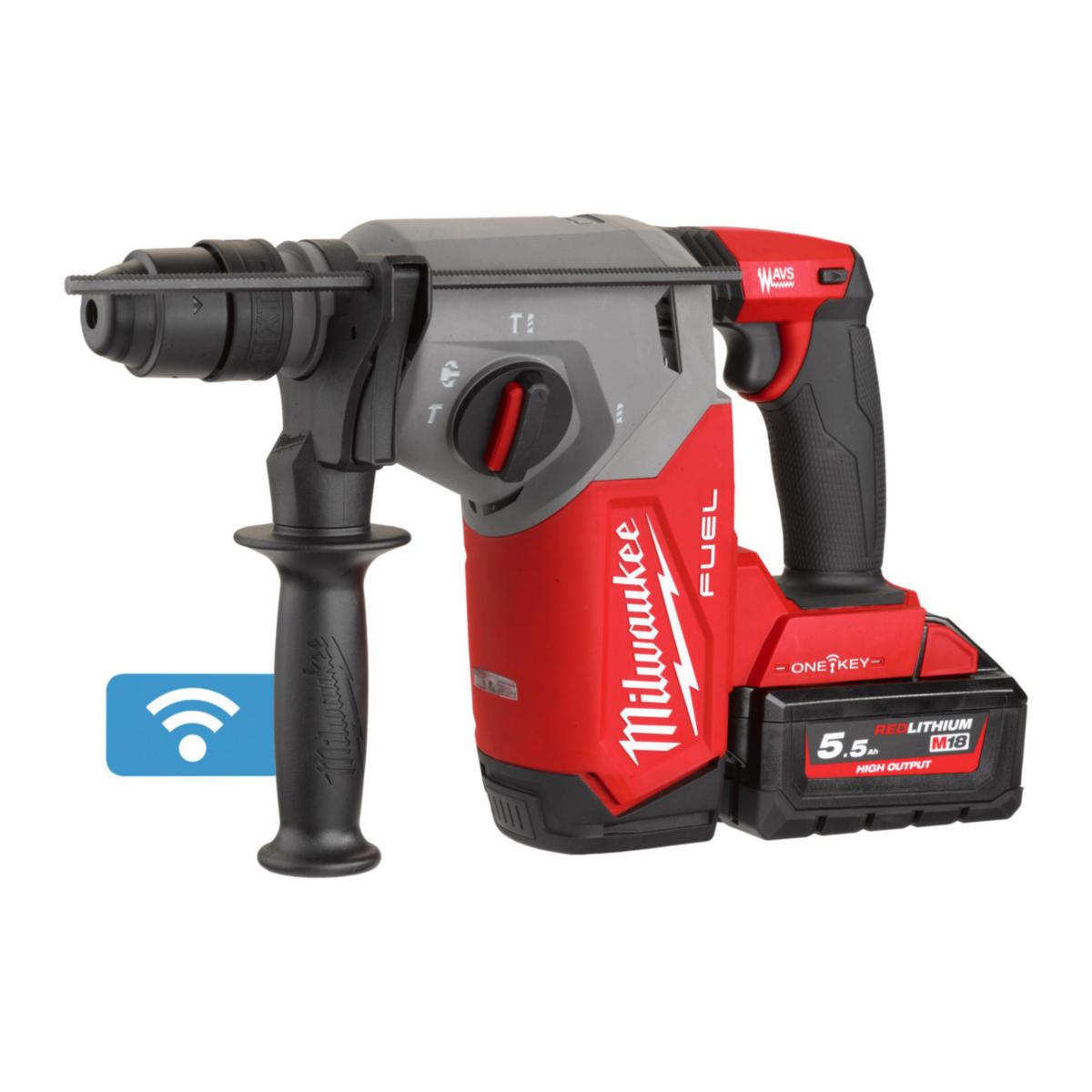 Kombihammare Milwaukee M18 ONEFHPX-552X - KOMBIHAMMARE MILWAUKEE M18 ONE FHPX-552X,2 X 5,5AH, LADDARE