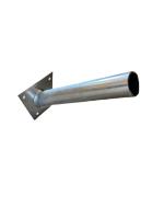 Pipe arm 30° angled upwards with wall bracket