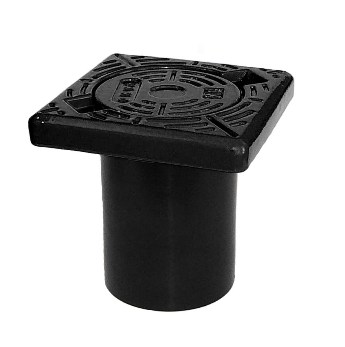 Ventilbetäckning, fyrkantig med runt lock V, komposithals - AVK SERVISBETÄCKNING FYRK. RAM RUNT LOCK V, HALS AV KOMPOSIT