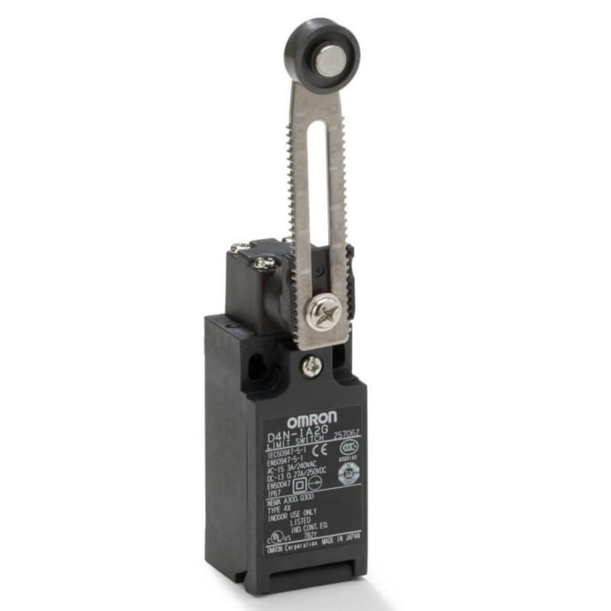 Gränslägesbrytare D4N - GRÄNSLÄGE ARM M RULL M12 D4N-912G