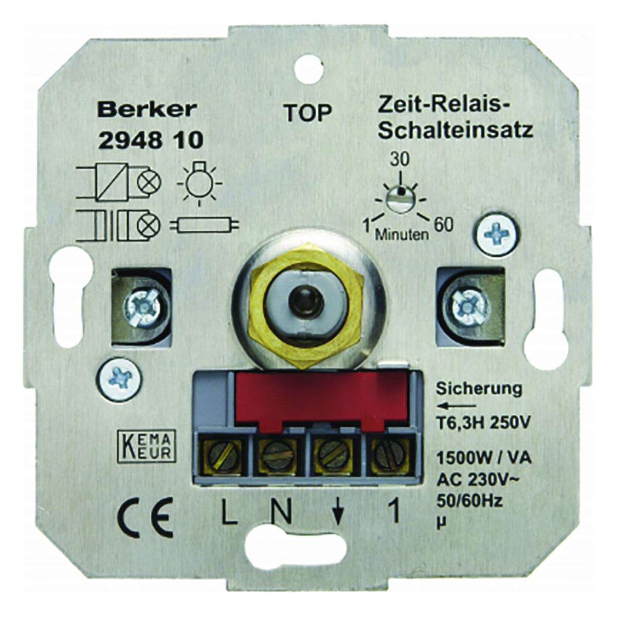 Timer elektronisk ,Hager - ELEKTRONISK TIMER 1-60 MIN UTAN CENTRUMBRICLKA