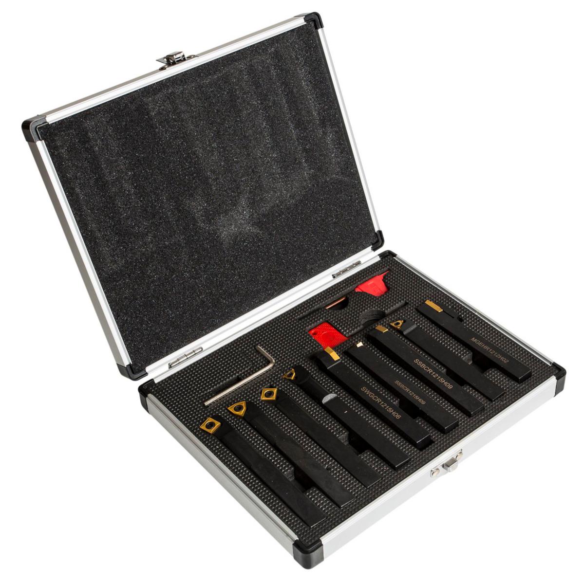 Lathe tool set PELA Pro 9-pcs, 12-15 mm - LATHE TOOL SET PRO, 12 MM, 9 PCS