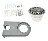 Bottom valve & installation kit for drain tray