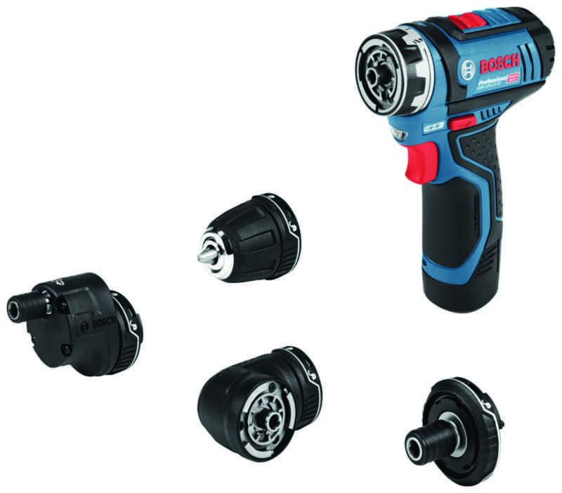 Drill Driver Bosch GSR 12V-15 FC Professional - SCREWDRIVER BOSCH GSR 12V-15FC 2X2.0 AH 4XADAPT L-BOXX 30 NM