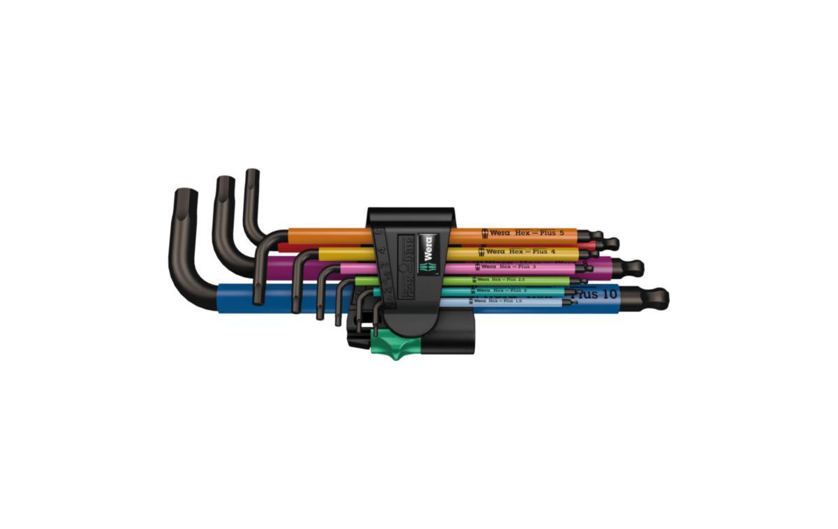 Vinkelnyckelsats Wera 950 SPKL/9 SM N SB - VINKELNYCKELSATS WERA 950 SPKL/9 SM N SB MULTIFÄRGAD