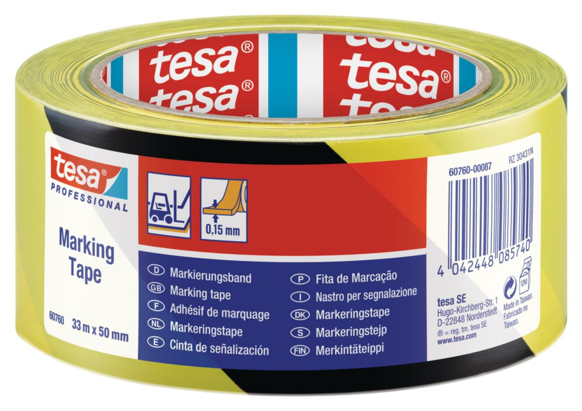 Tape 60760 permanent - TAPE 60760 PERMANENT 33MX50MM YELLOW /BLACK