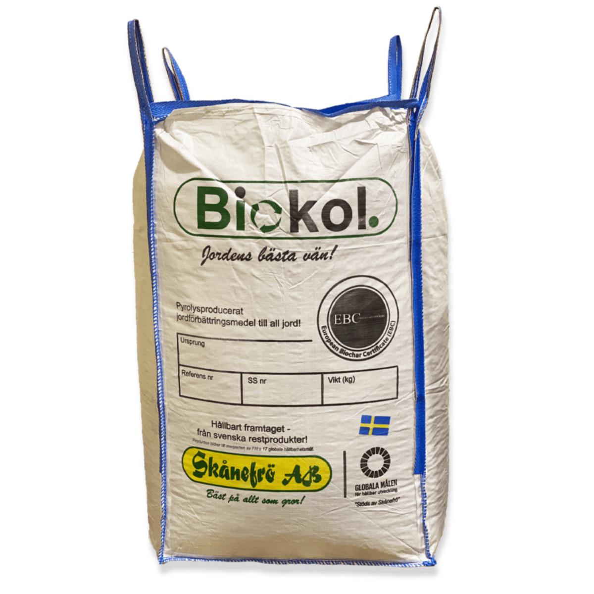 Biokol Skånefrö - BIOKOL SKÅNEFRÖ 1000L STORSÄCK EBC-CERTIFIERAD