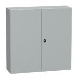 Wall-mounted cabinet with double door, IP55, Schneider