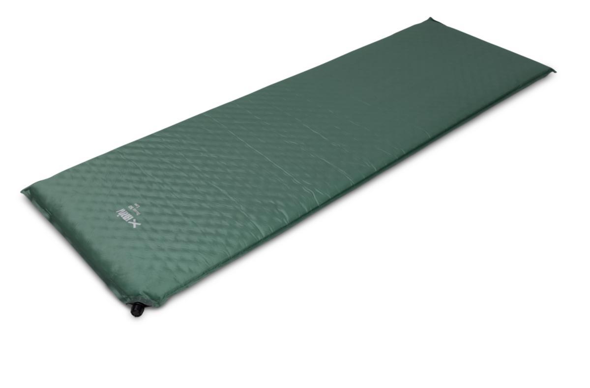 Liggunderlag, Deluxe, självuppblåsande - LIGGUNDERLAG DELUXE GRÖN SJÄLVUPPBLÅSANDE 188 CM BRIV