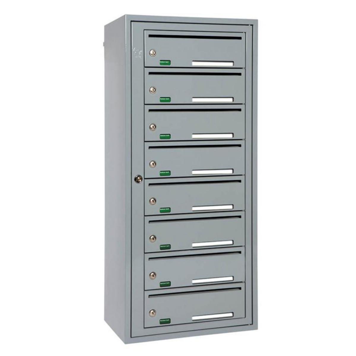 Fastighetsbox Svenskboxen inomhus - FASTIGHETSBOX SVENSKBOXEN 1X8 8 FACK MÅTT 499X1135X310 STD