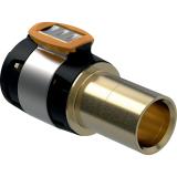 Transition coupling with smooth end CU Red Brass, FlowFit, Geberit