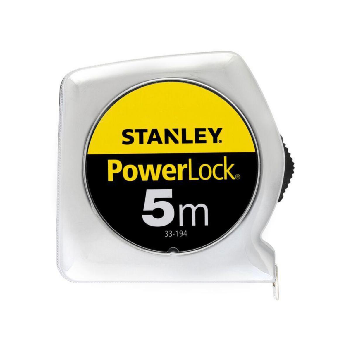 Målebånd Stanley PowerLock ABS - MEASURING TAPE STANLEY 0-33-194 5M WIDTH 19.5MM