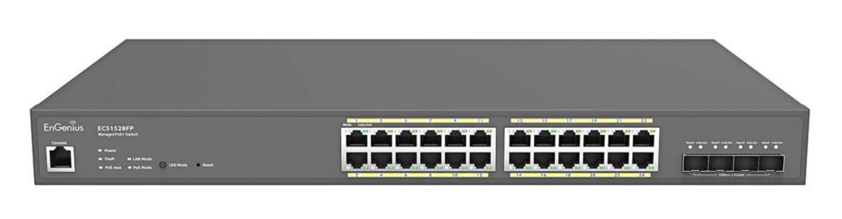 EnGenius Switch 24-portrar PoE Cloud - SWITCH POE 24P CLOUD