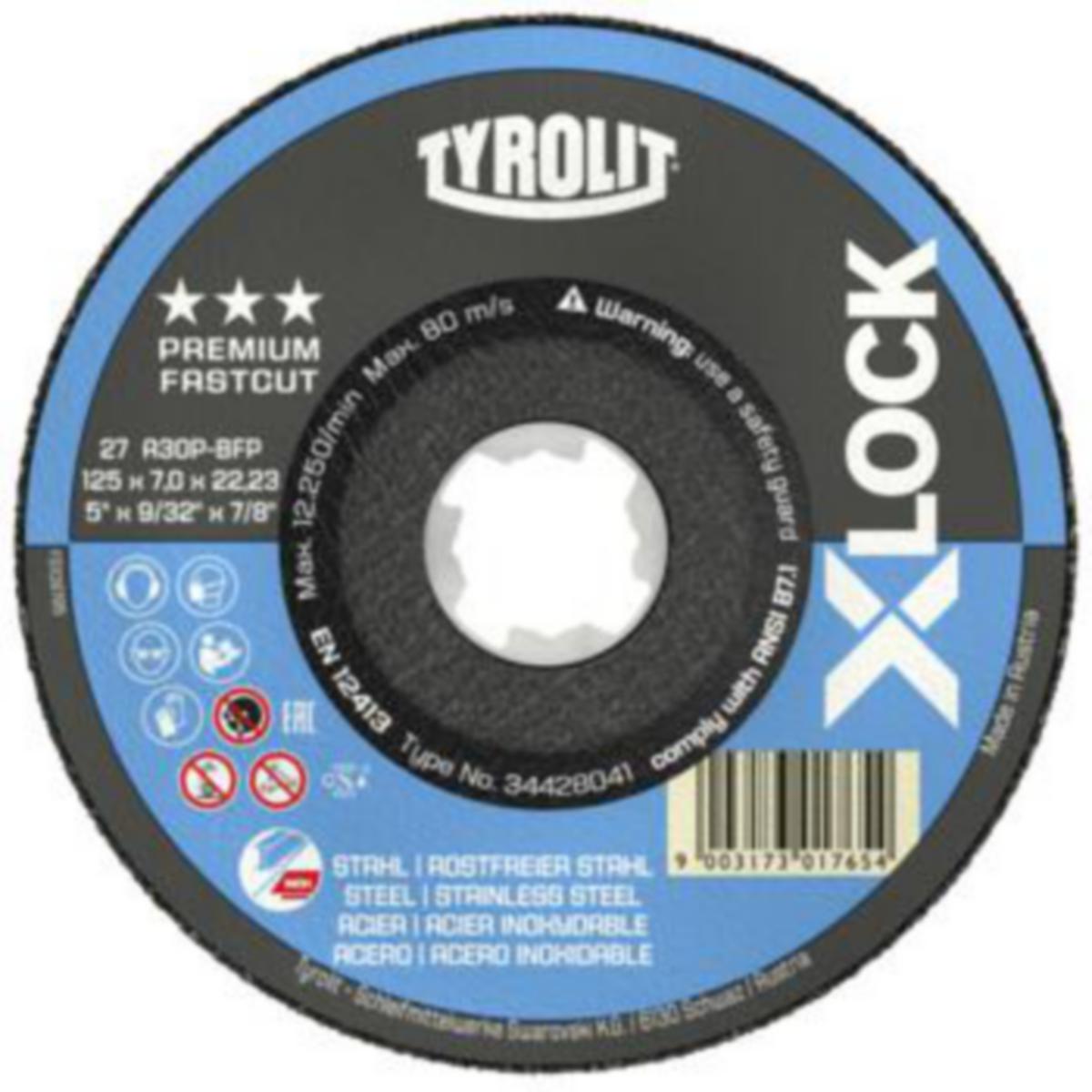 Navrondell Tyrolit Premium X-Lock 2in1 - NAVRONDELL X-LOCK TYROLIT PREM 2IN1 115X7.0X22