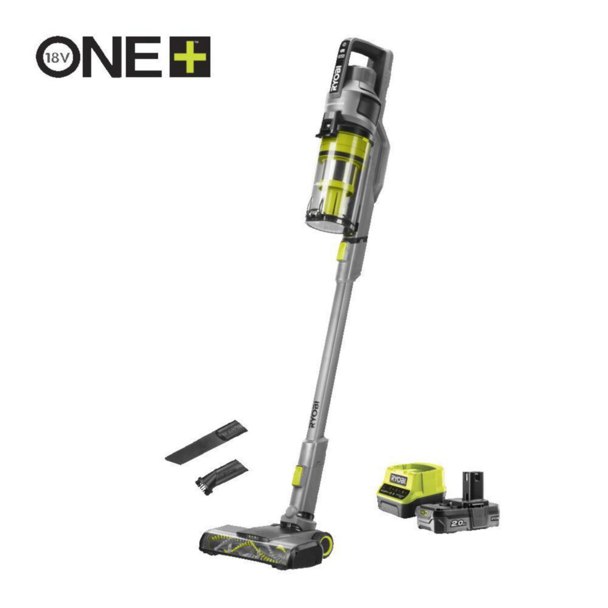 Stick Vac RYOBI One+ RSVS18-1C20G - STICK VAC KIT RYOBI ONE+ RSVS18-1C20G 1x2,0Ah