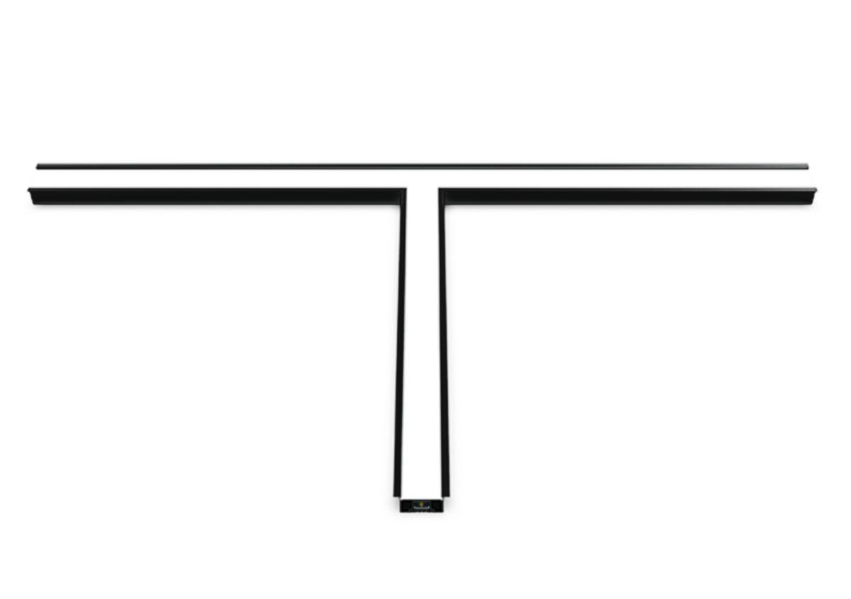 Interiörarmatur Lino infälld T-stycke - INTARM T-SEK INF 4K SV DA LINO