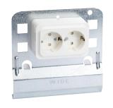 Junction box plate 35S, Fzs + Socket 2-way