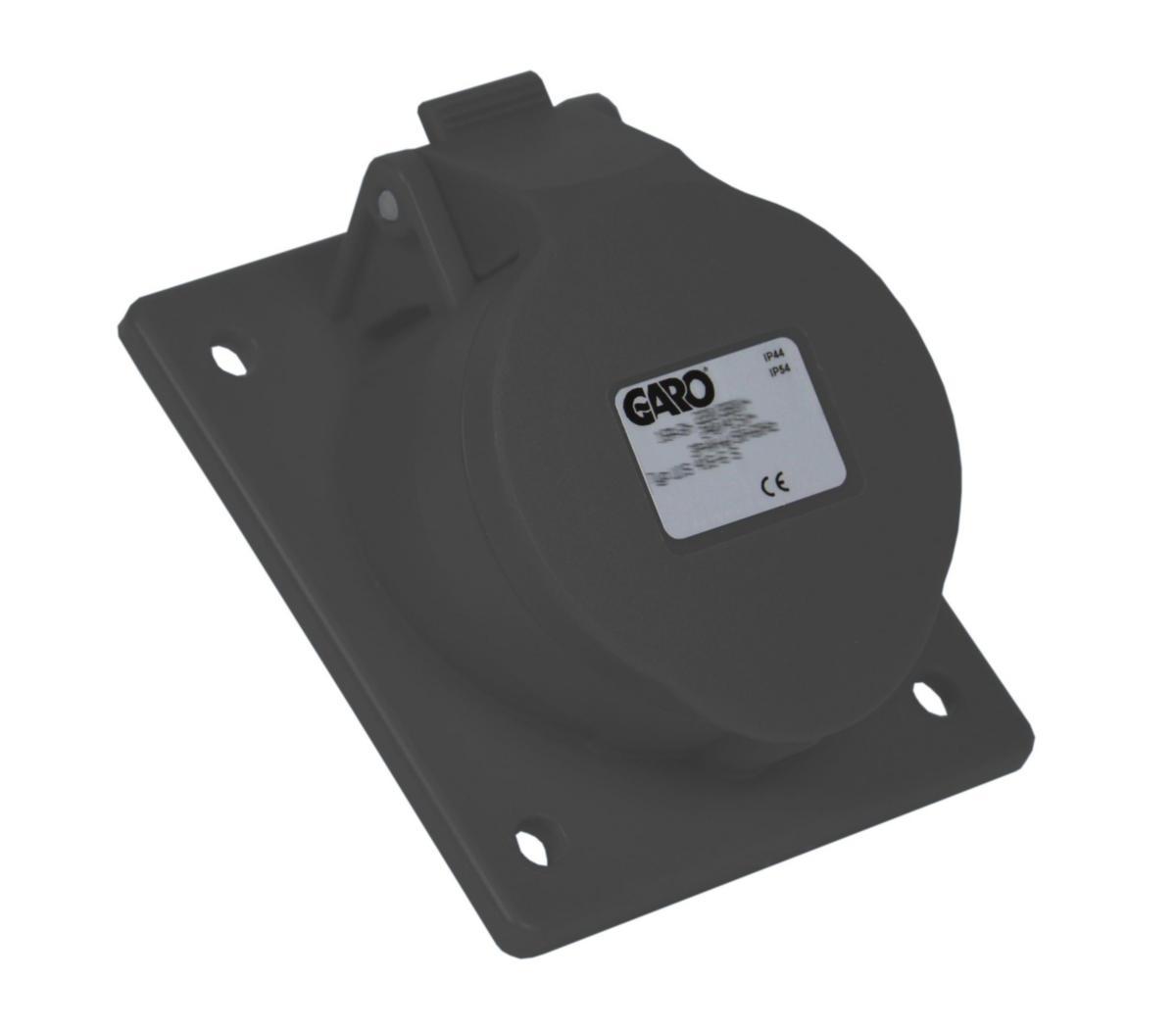 Panel socket quick type UIS with oblique attaching plate 32A, without screw - FLANGED SOCKET UIS SLOP 32A TT UIS 432-7 Q