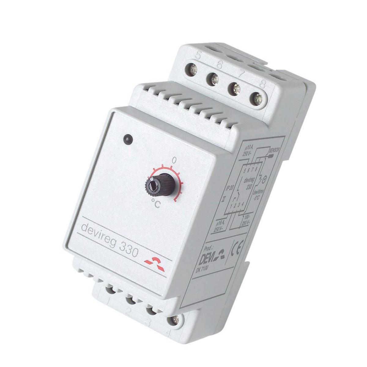 Golvvärmetermostat Devireg 330 - TERMOSTAT DEVIREG 330 -10C- +10C