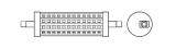 LED LINE 100 DIM 11.5W/827 R7S 