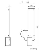 Charging box holder Poleplate Phasebox