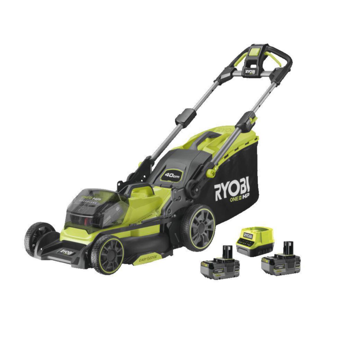 Gräsklippare RYOBI One+ RY18LMX40B-240 - GRÄSKLIPPARE RYOBI ONE+ RY18LMX40B-240 18V 2X4,0AH