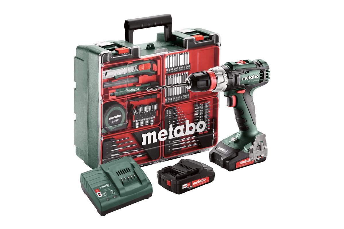 Borrskruvdragare Metabo BS 18 L QUICK SET - BORRSKRUVDRAGARE METABO 18 V BS 18 L Q 2X2,0 13 MM WORKSHOP