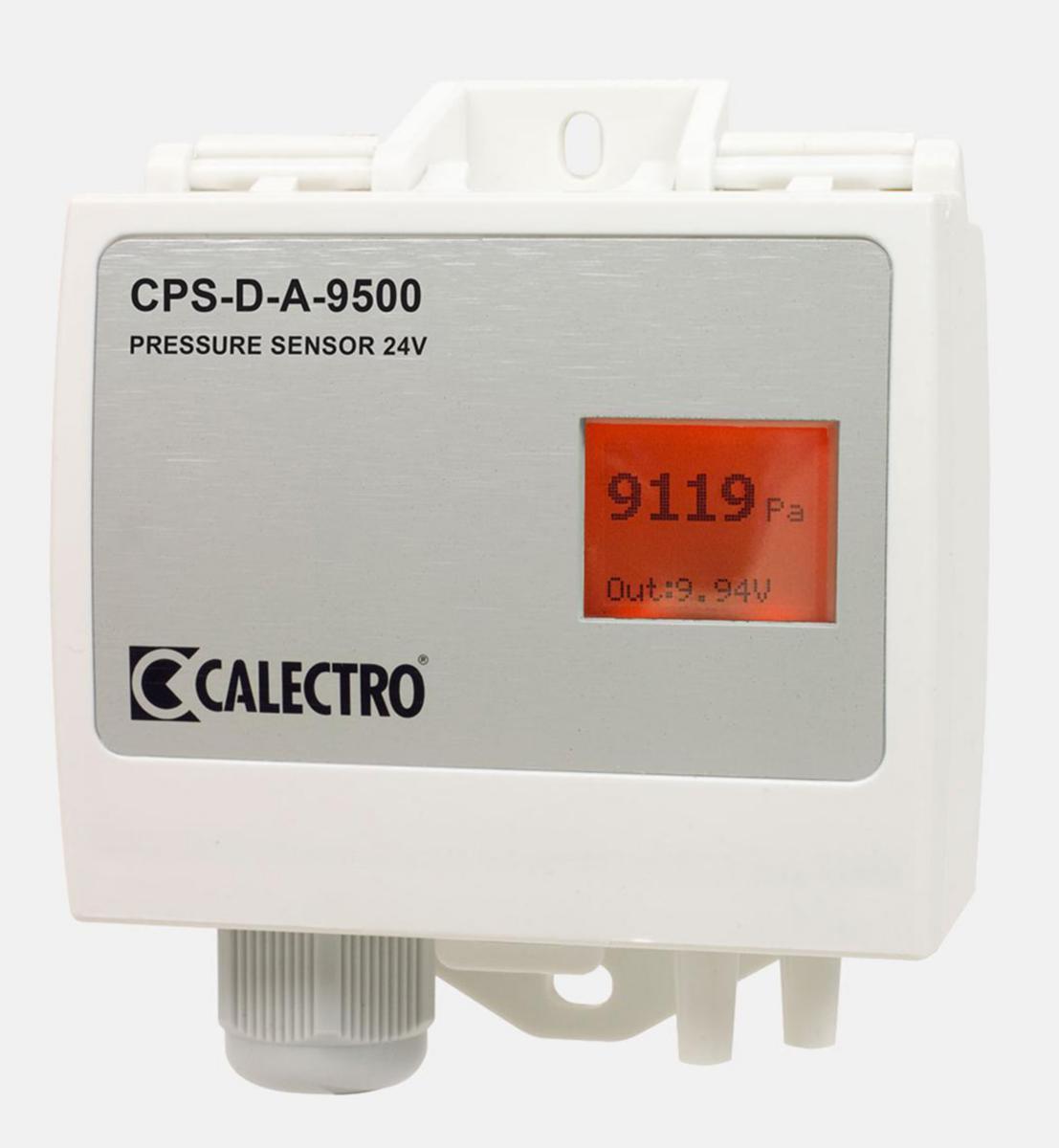 Tryckgivare CPS-D-A 24V, Calectro - TRYCKGIVARE MED DISPLAY TRYCKOMRÅDE -100 ...+9500PA