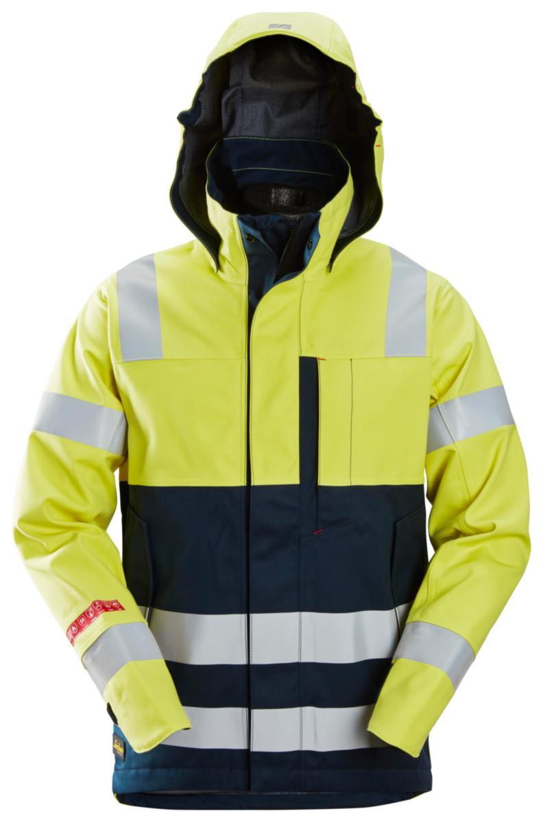 Skaljacka Snickers 1361 PW Flam - SKALJACKA SNICKERS 1361 GUL/MA FLAM/VARSEL KL.3 PW L LÅNG