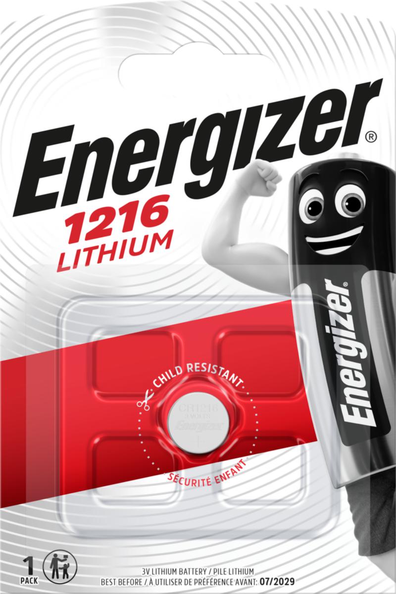Knappcellsbatteri, Lithium - BATTERI LITHIUM CR1216 BP1
