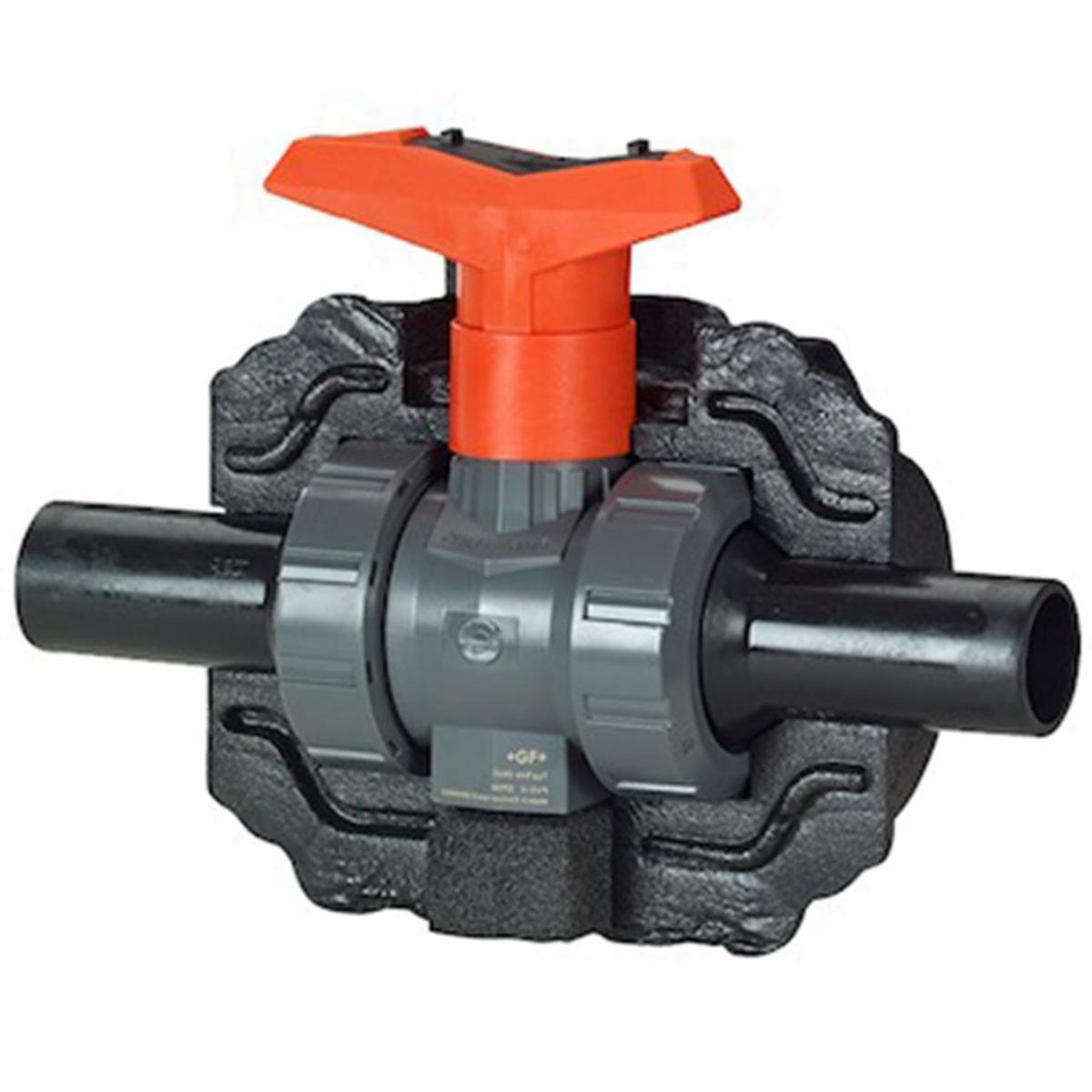 Isolerad kulventil 546 med vred COOL-FIT 2.0, GF - D50 KULVENTIL 546 PVC-U/EPDM MED VRED. CF 2.0. GEORG FISCHE