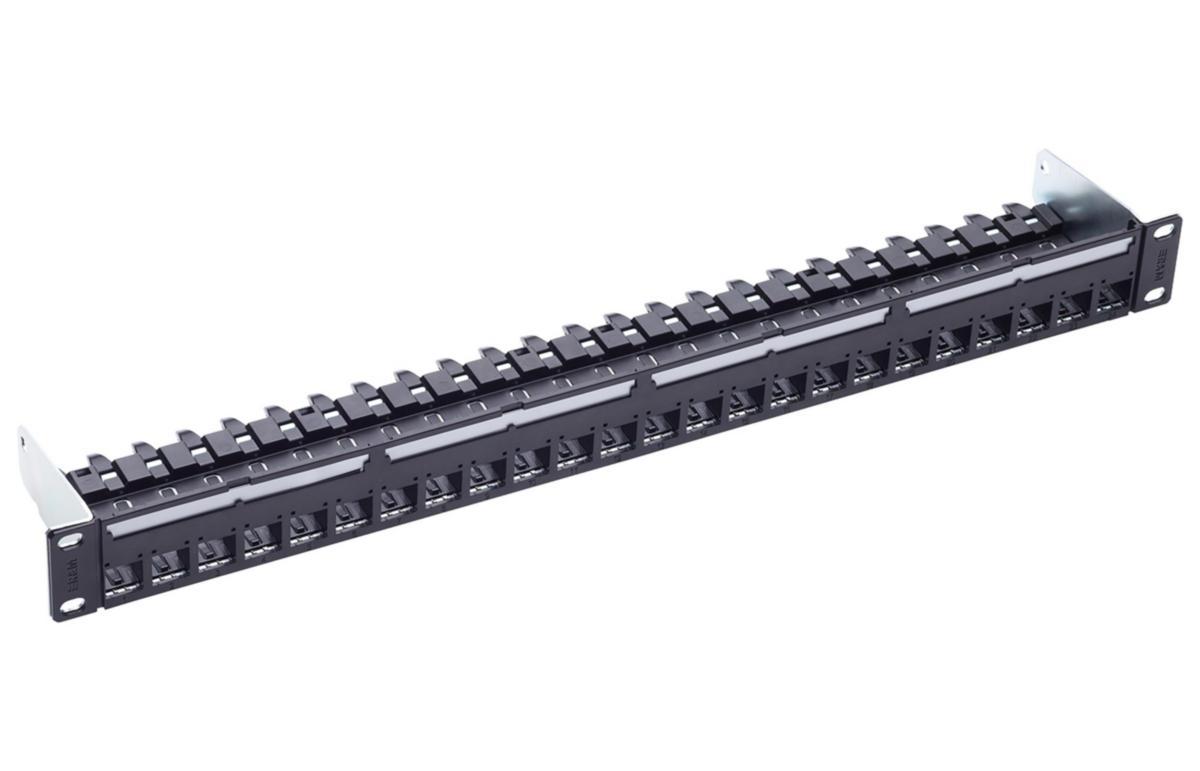 Patchpanel 19" 24xELs - PATCHPANEL 24XELS TOM SV PP-24PT-PC--EMPTY-C6A/S-BK